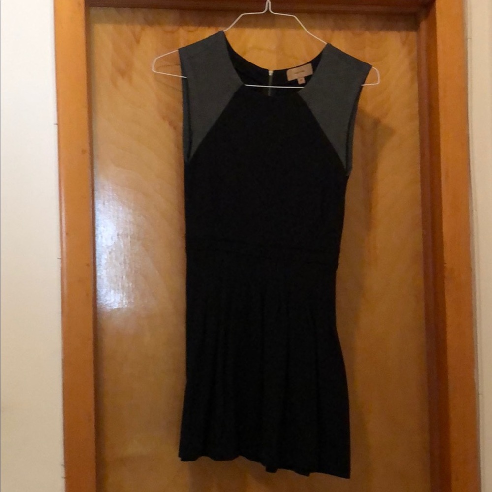 Grey/black dress from Anthropologie